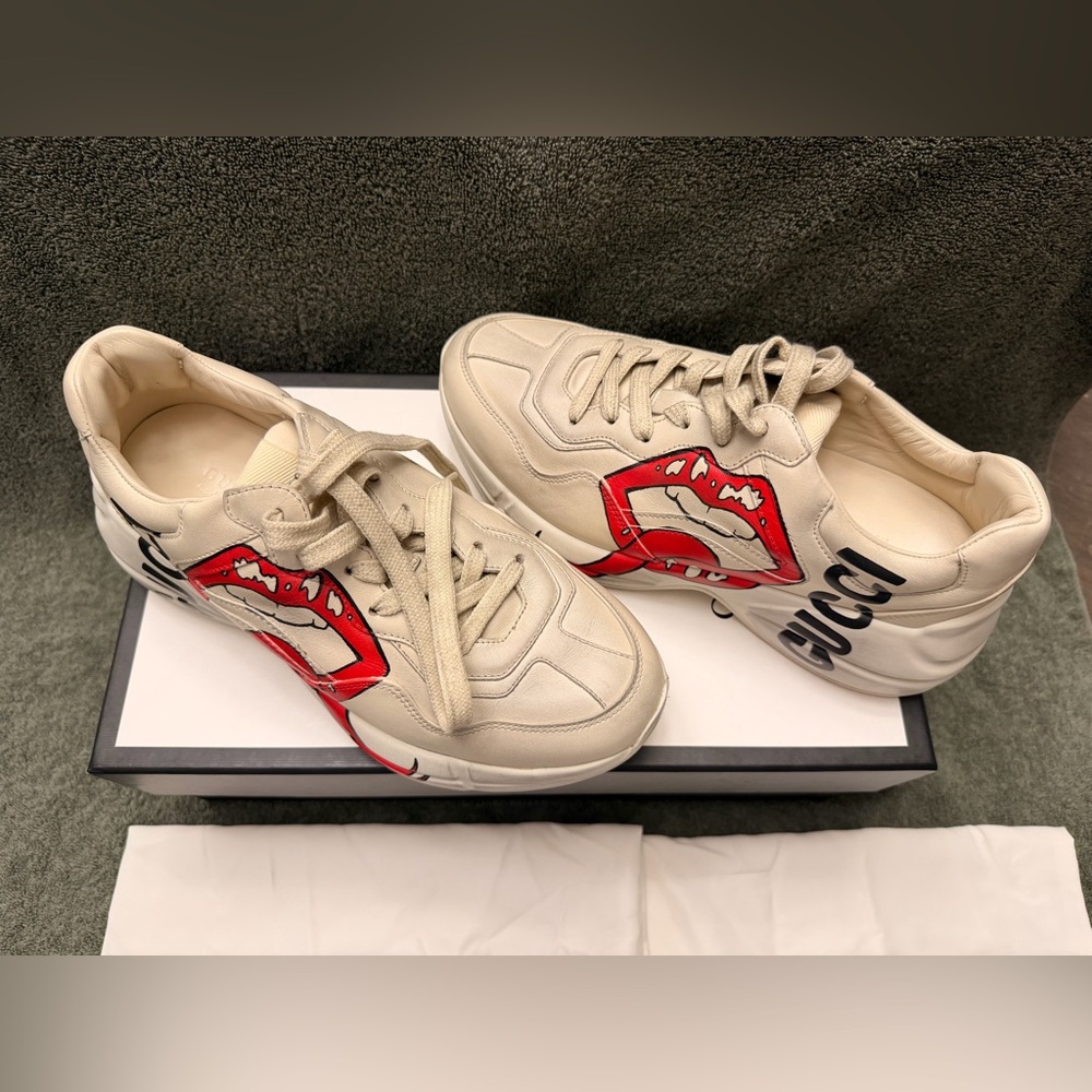 Gucci Women’s Rhyton Sneakers - Picture 6 of 13